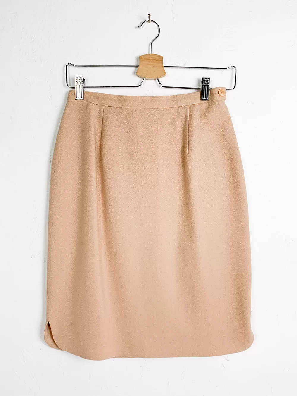 JNY Pale Pink Wool Mini Skirt