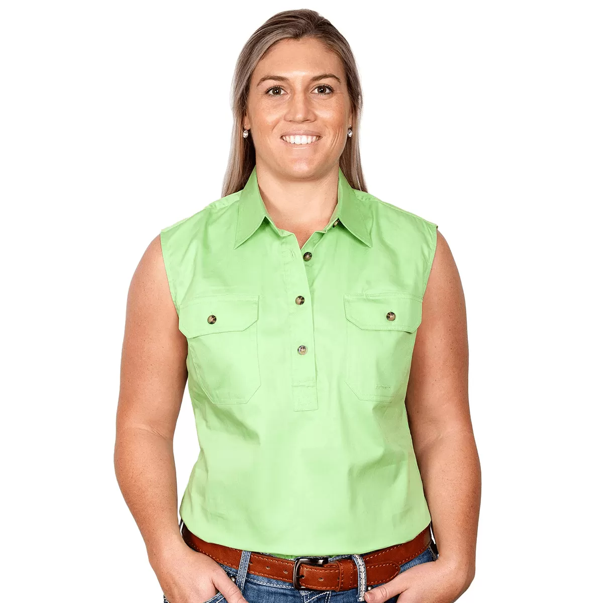 Just Country Workshirt Womens Kerry Sleeveless