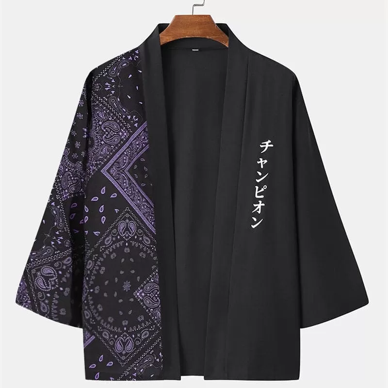 Kanji Paisley Kimono