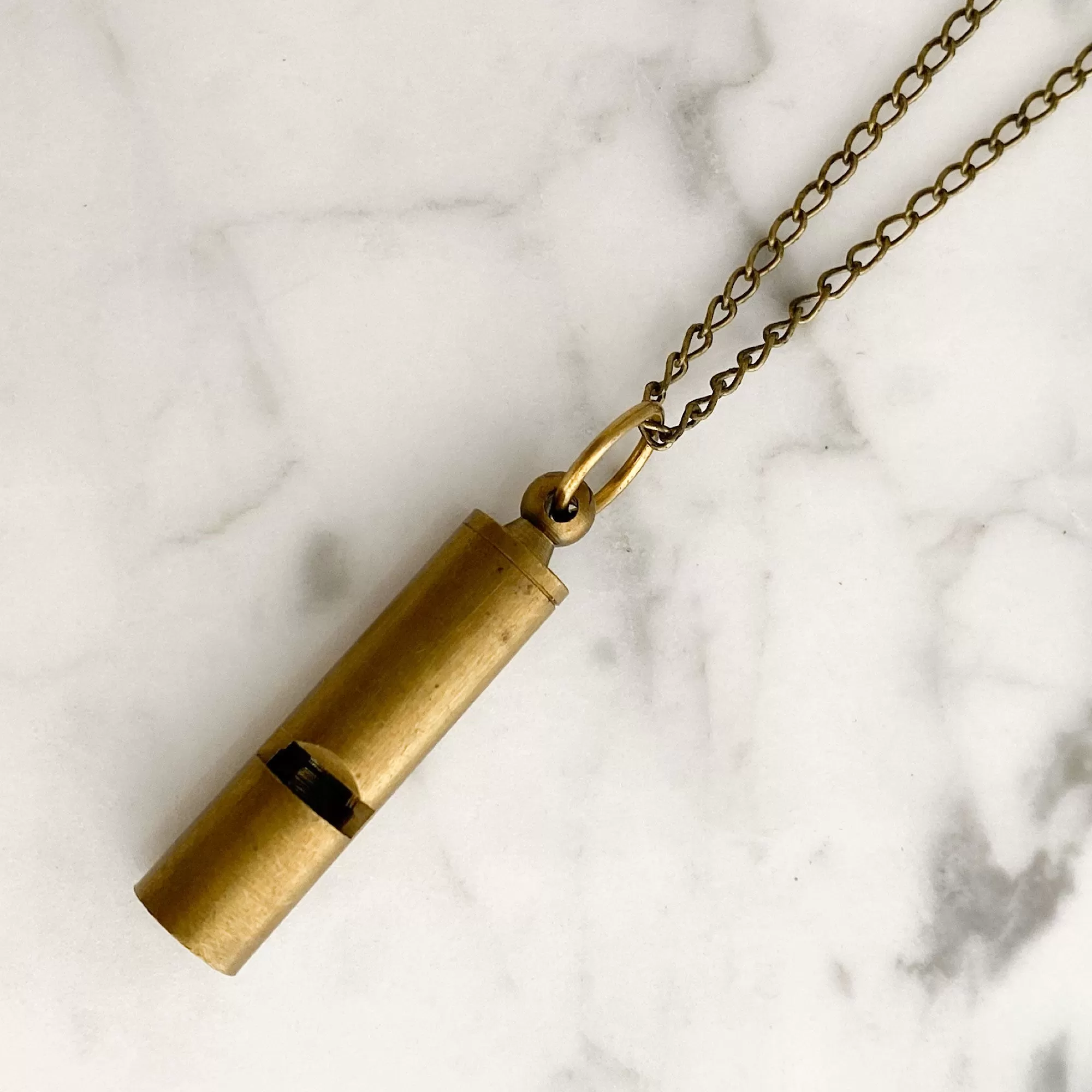 KELICIA brass whistle necklace