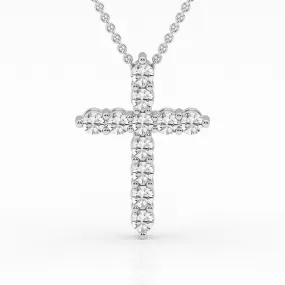 Lab Grown Diamond Cross Necklace