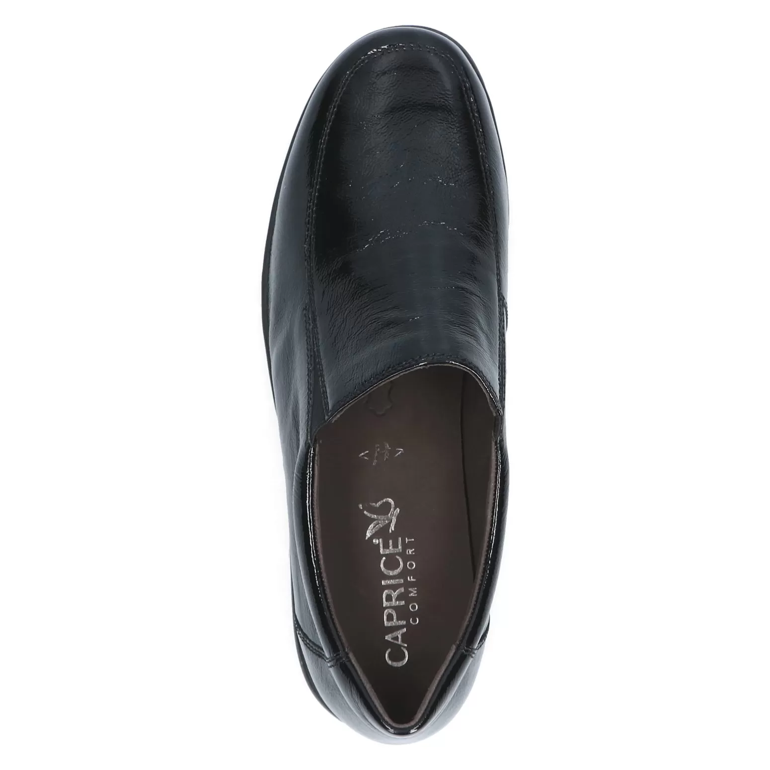 Ladies Caprice Black Nappa Slip On Shoes Soft Leather SALE