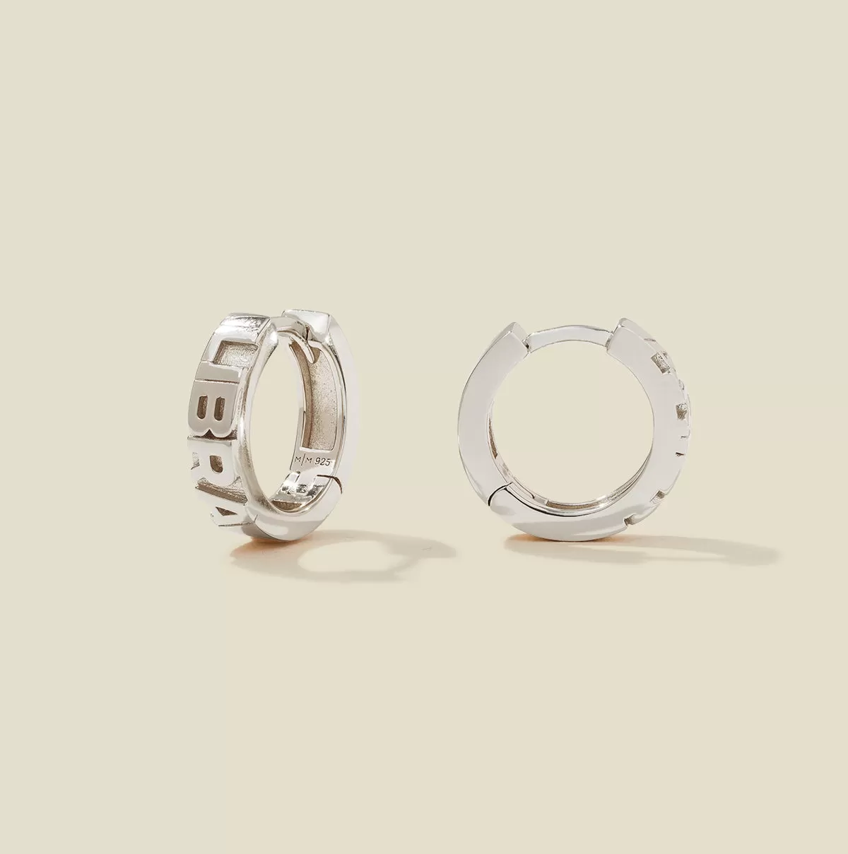 Libra Huggie Hoop Earrings