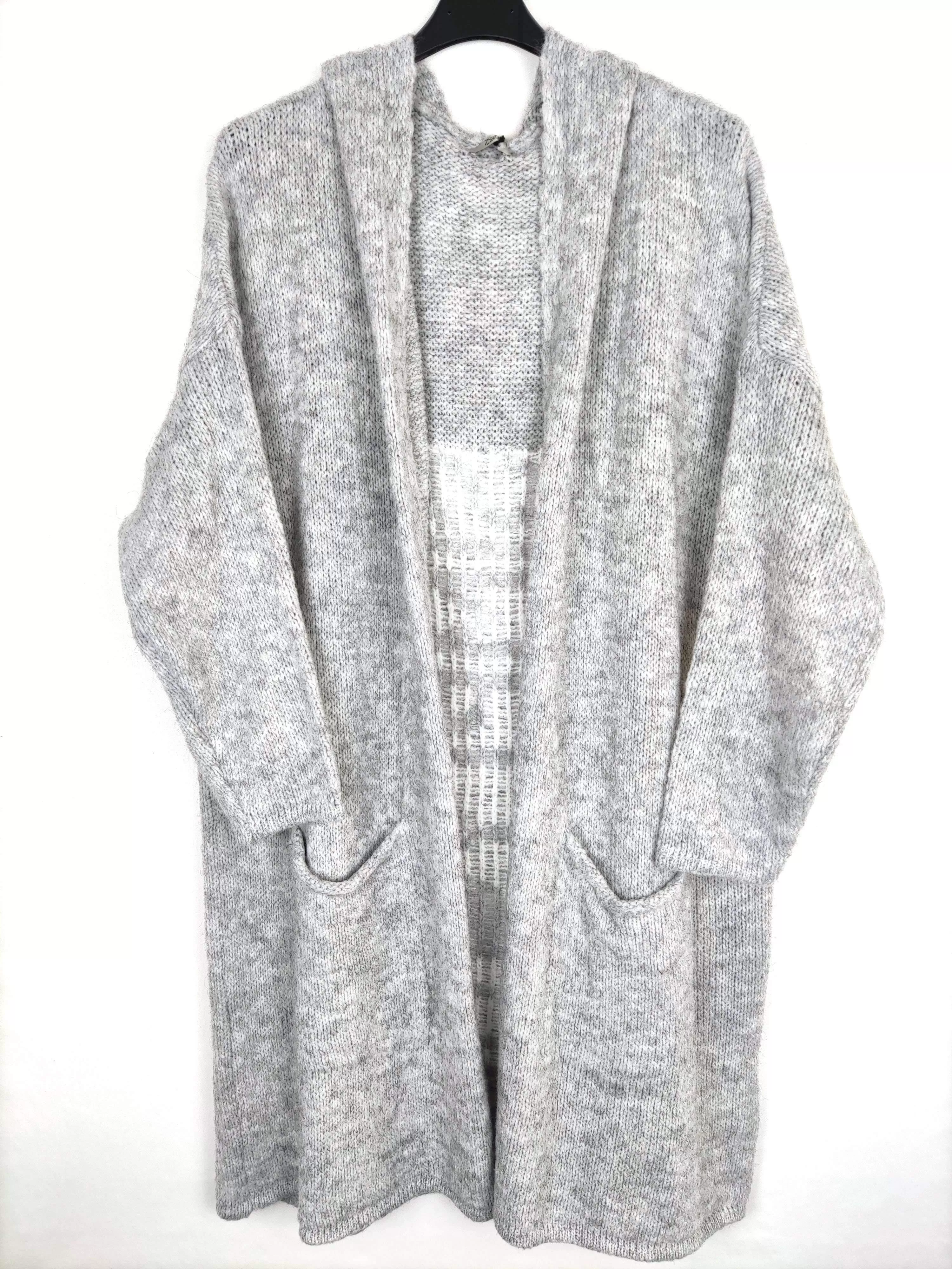 LONG CARDIGAN "SIMPLY LIFE" GRAU ONE SIZE