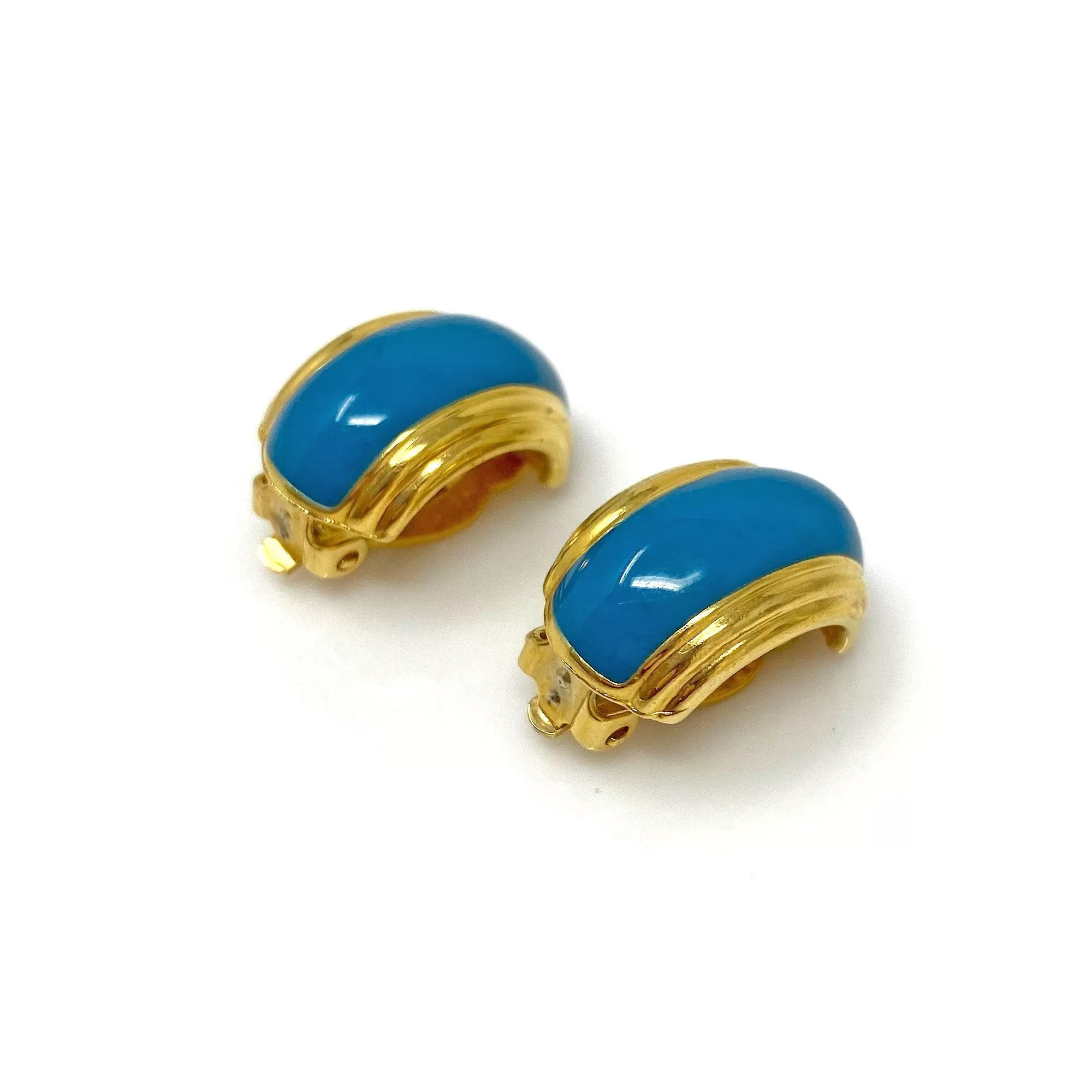 LYDIA vintage huggies clip earrings