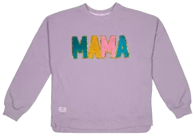 'Mama' Patch Crewneck Pullover by Simply Southern