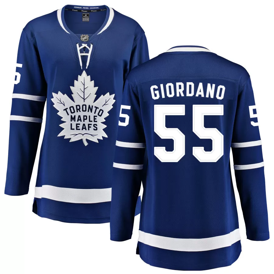 Mark Giordano Toronto Maple Leafs Fanatics Branded Women's Home Breakaway Jersey - Blue