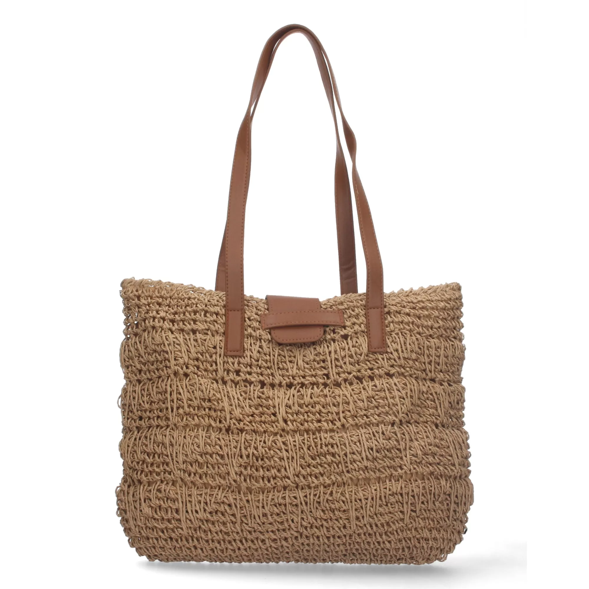 MEGAN CAMEL - Bolso de rafia