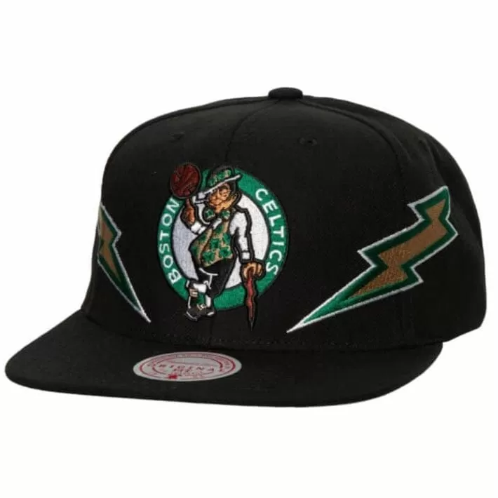 Mitchell & Ness NBA Boston Celtics Double Trouble Snapback (Black)