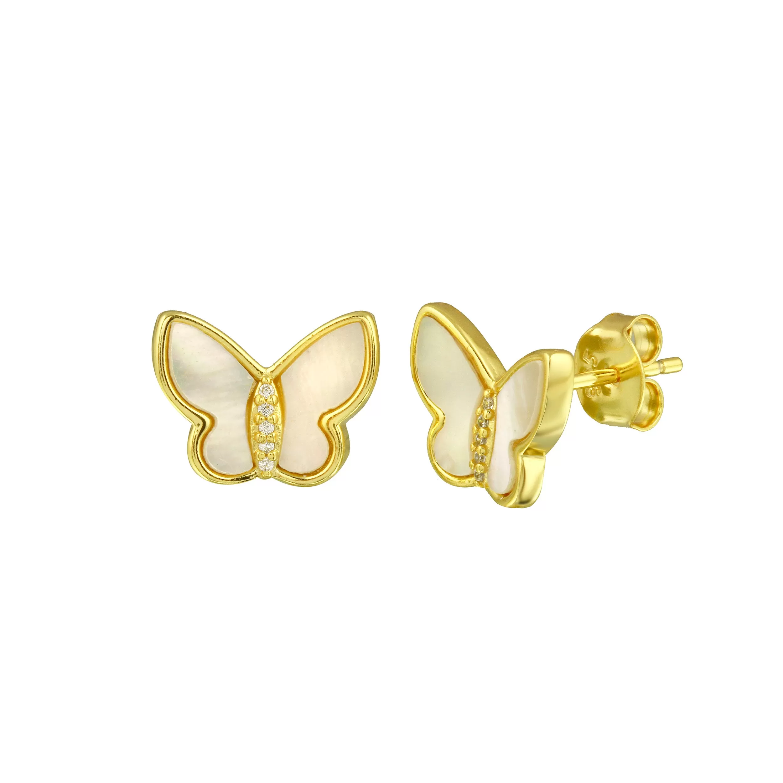 MOP Butterfly Studs