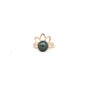 Naupaka Ring with Pearl