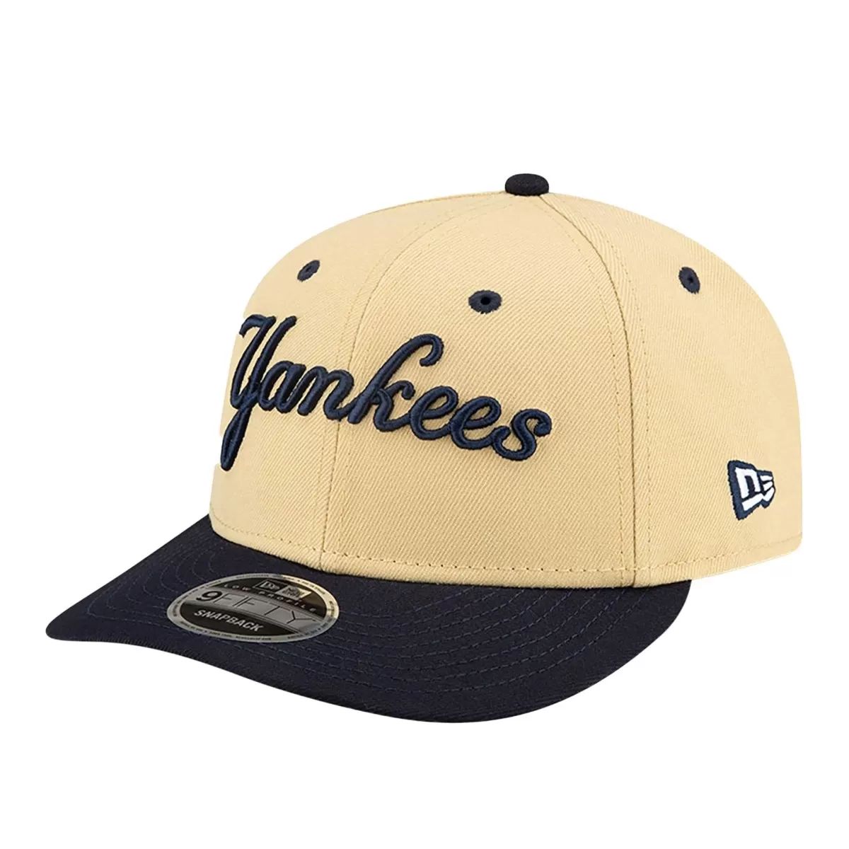 New Era X Felt New York Yankees Low Profile 9FIFTY Snapback Light Beige