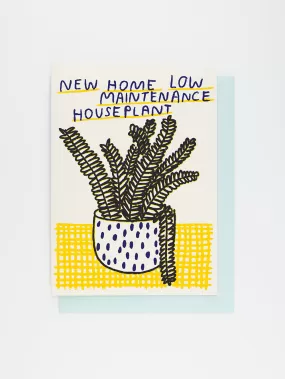 New Home Houseplant Card