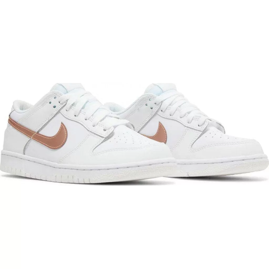 Nike Dunk Low 'White Metallic Red Bronze' GS