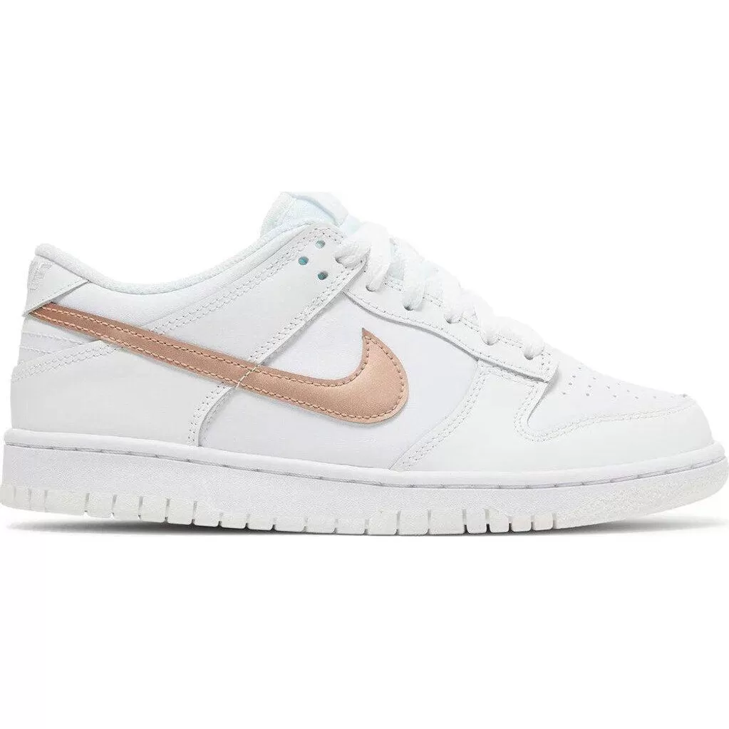 Nike Dunk Low 'White Metallic Red Bronze' GS