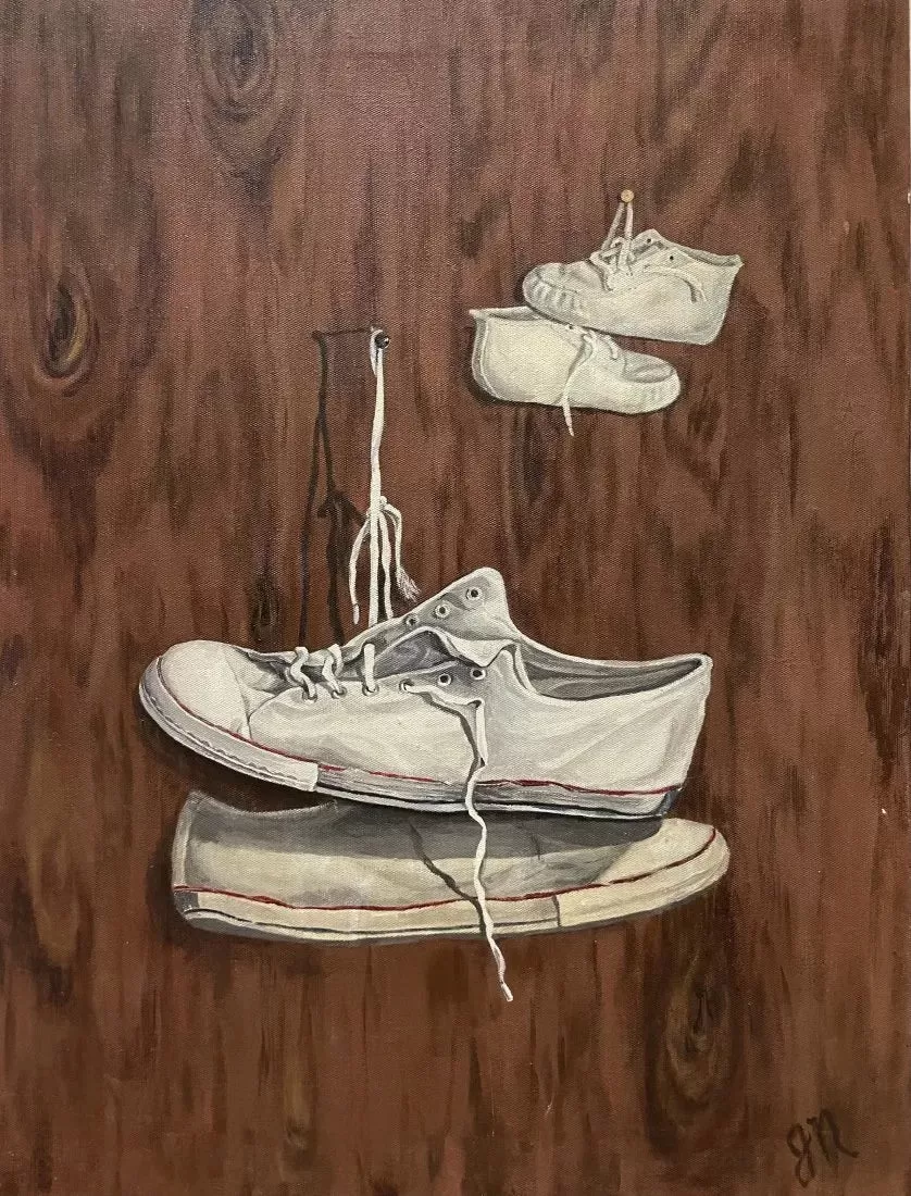  Original Oil Trompe L’oeil Shoes 