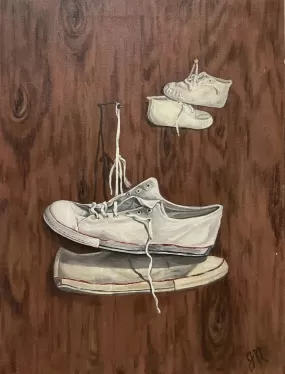  Original Oil Trompe L’oeil Shoes 