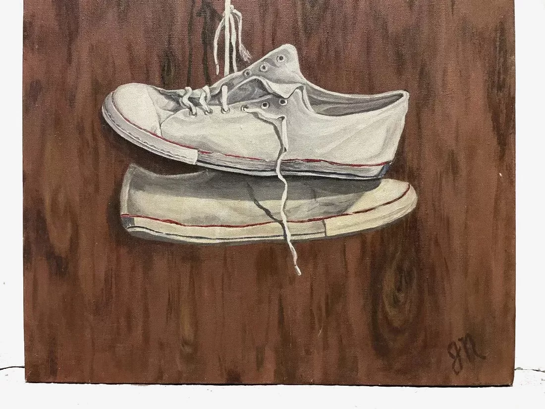  Original Oil Trompe L’oeil Shoes 