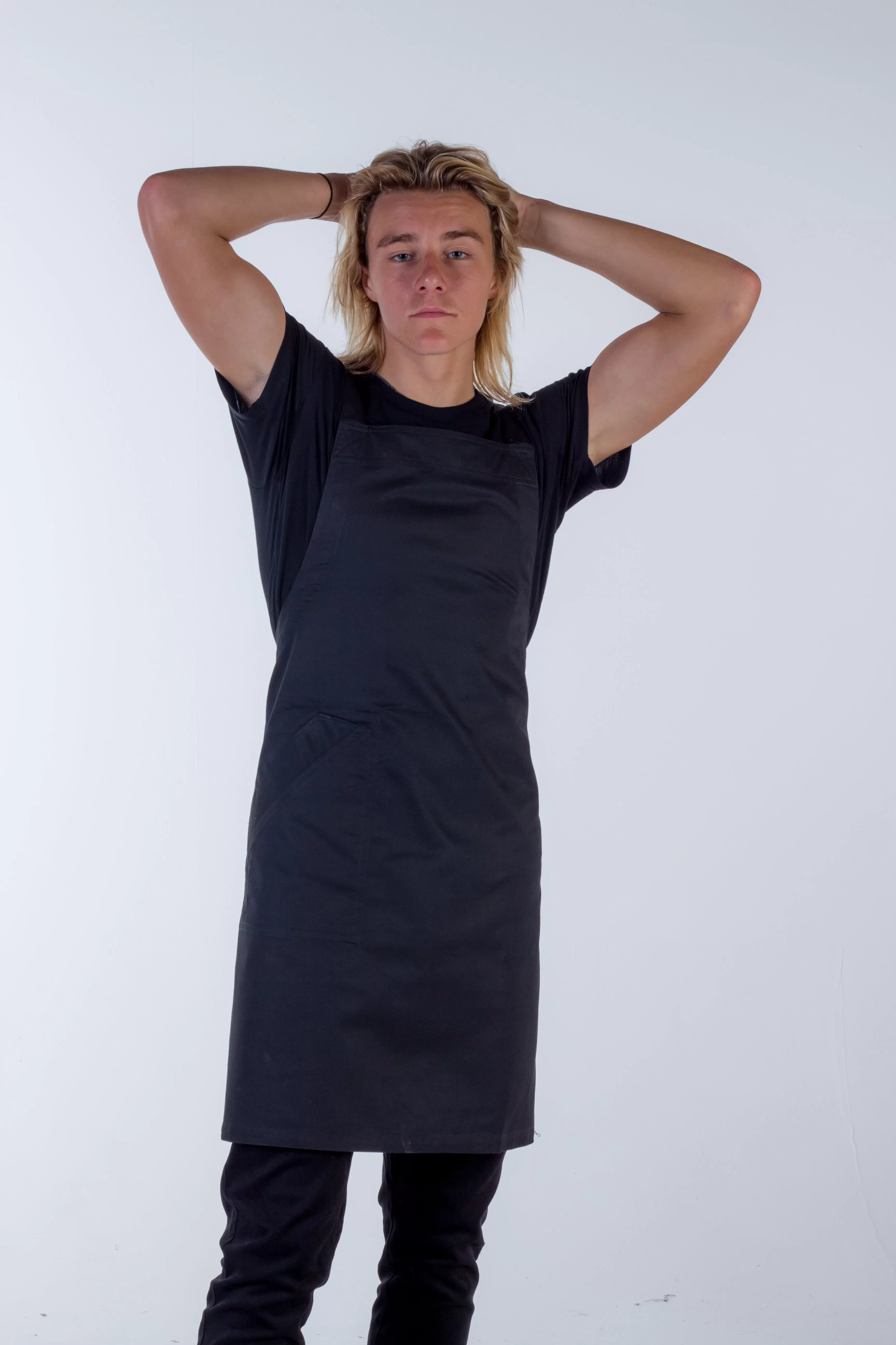 Orthodox Cross Over Apron Black