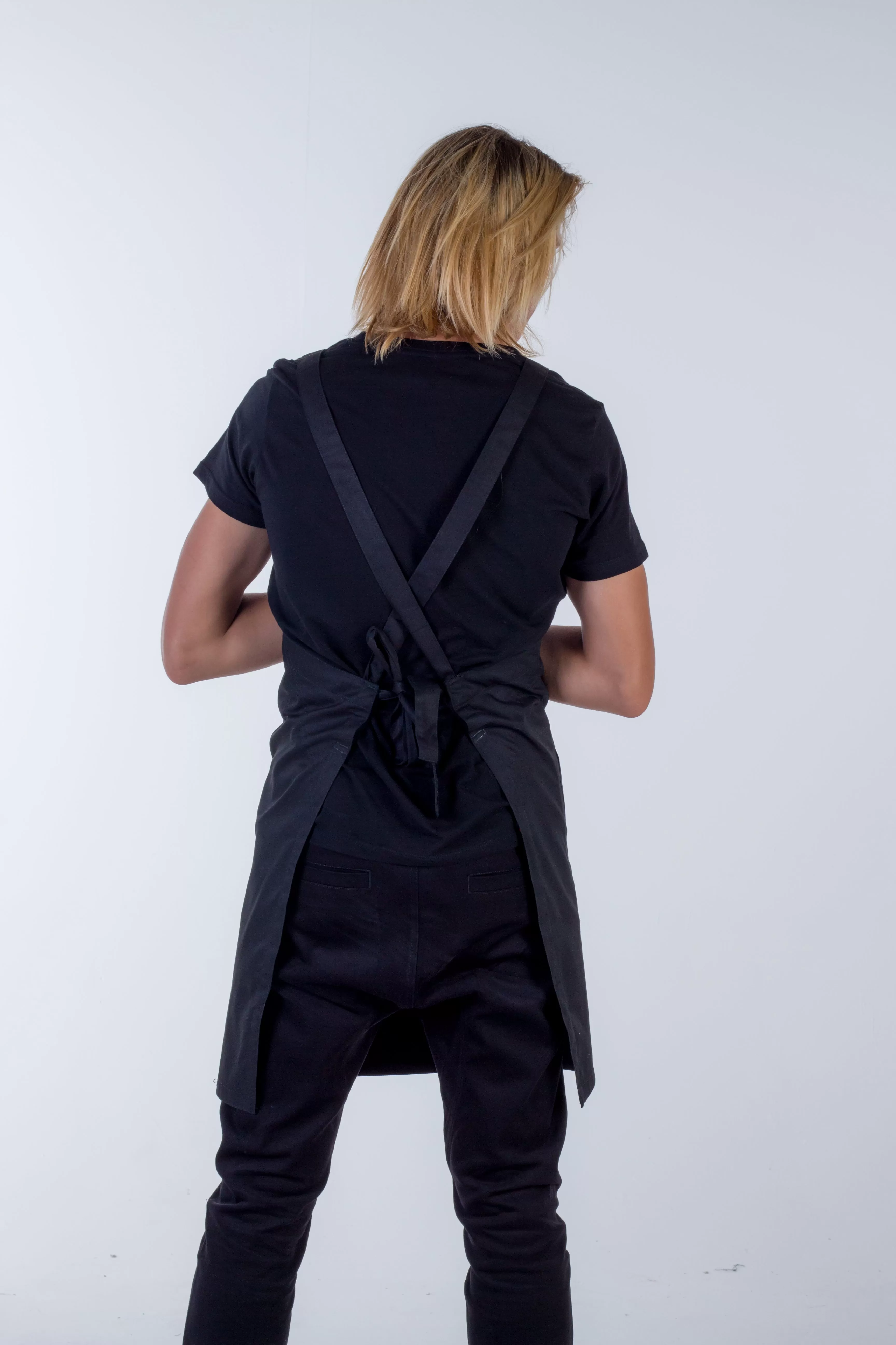 Orthodox Cross Over Apron Black