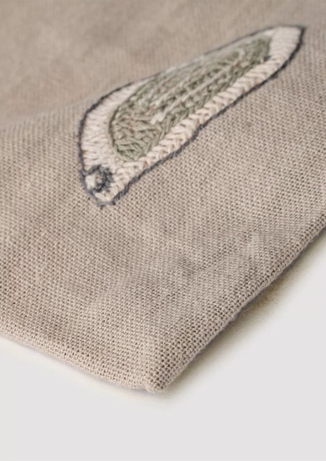 Oyster Embroidered Placemat