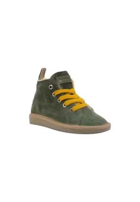 PAN CHIC Stivaletto Pelo Bimbo Military Green Yellow P01B007-00462032