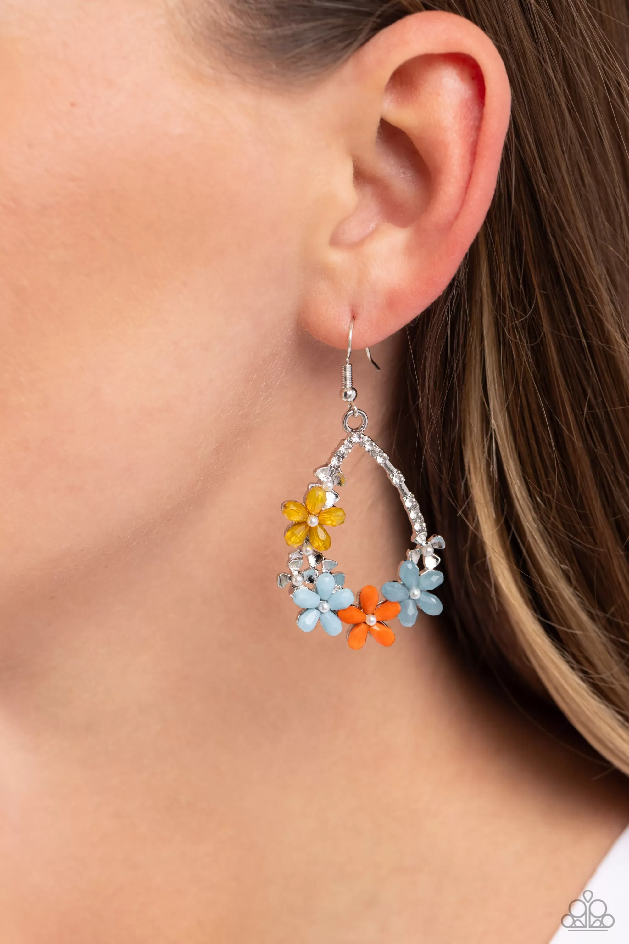 Paparazzi Boisterous Blooms Multi Earrings