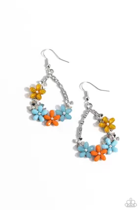 Paparazzi Boisterous Blooms Multi Earrings