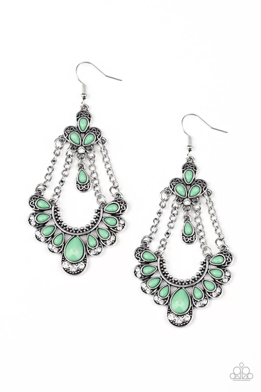 Paparazzi Earring ~ Unique Chic - Green