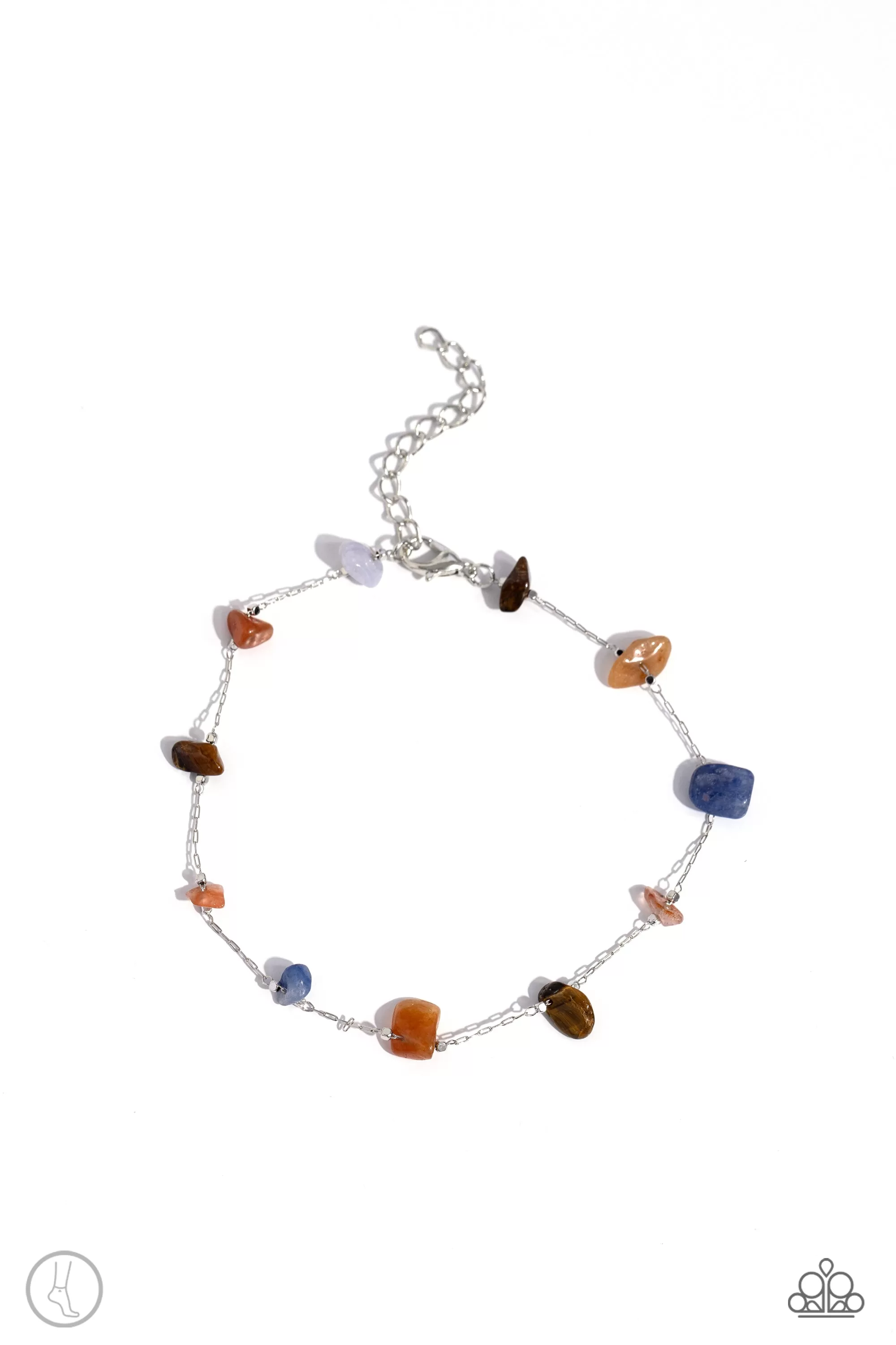 Paparazzi Gemstone Grace Multi Anklet Bracelet