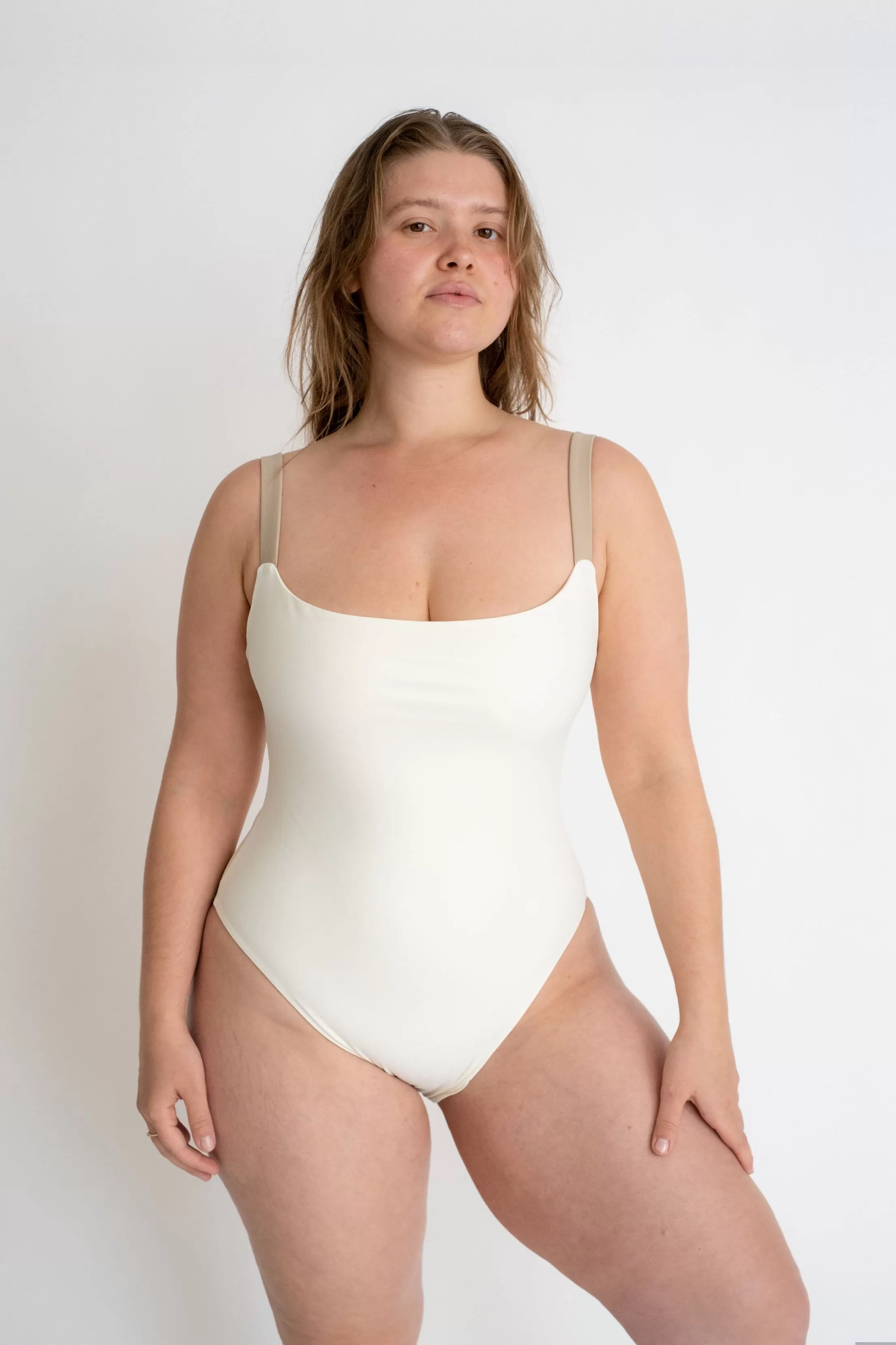 Penny One Piece / Ivory & Crepe