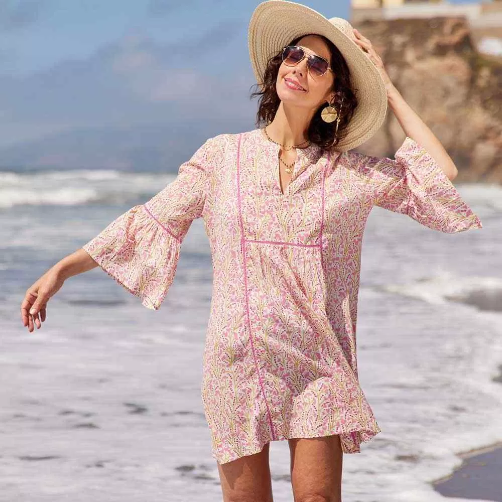 Petal Rose Pink Beach Dress