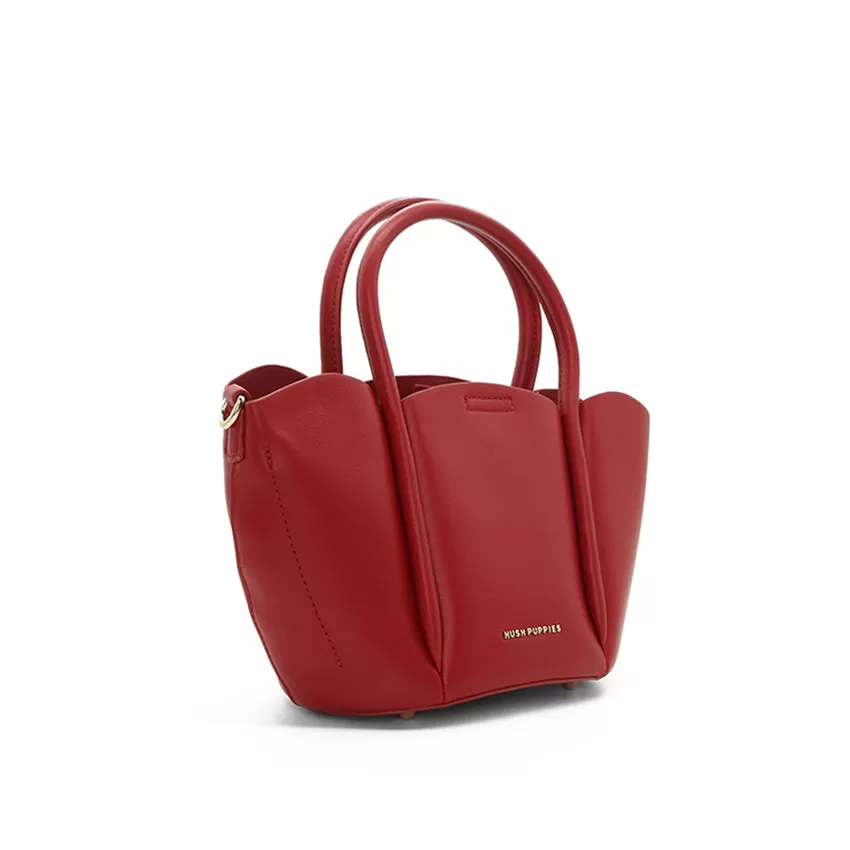 Petal Satchel (L) Women's Bag - Red