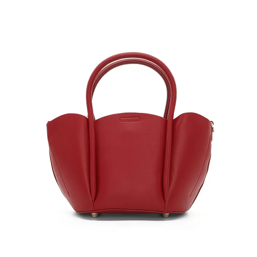 Petal Satchel (L) Women's Bag - Red