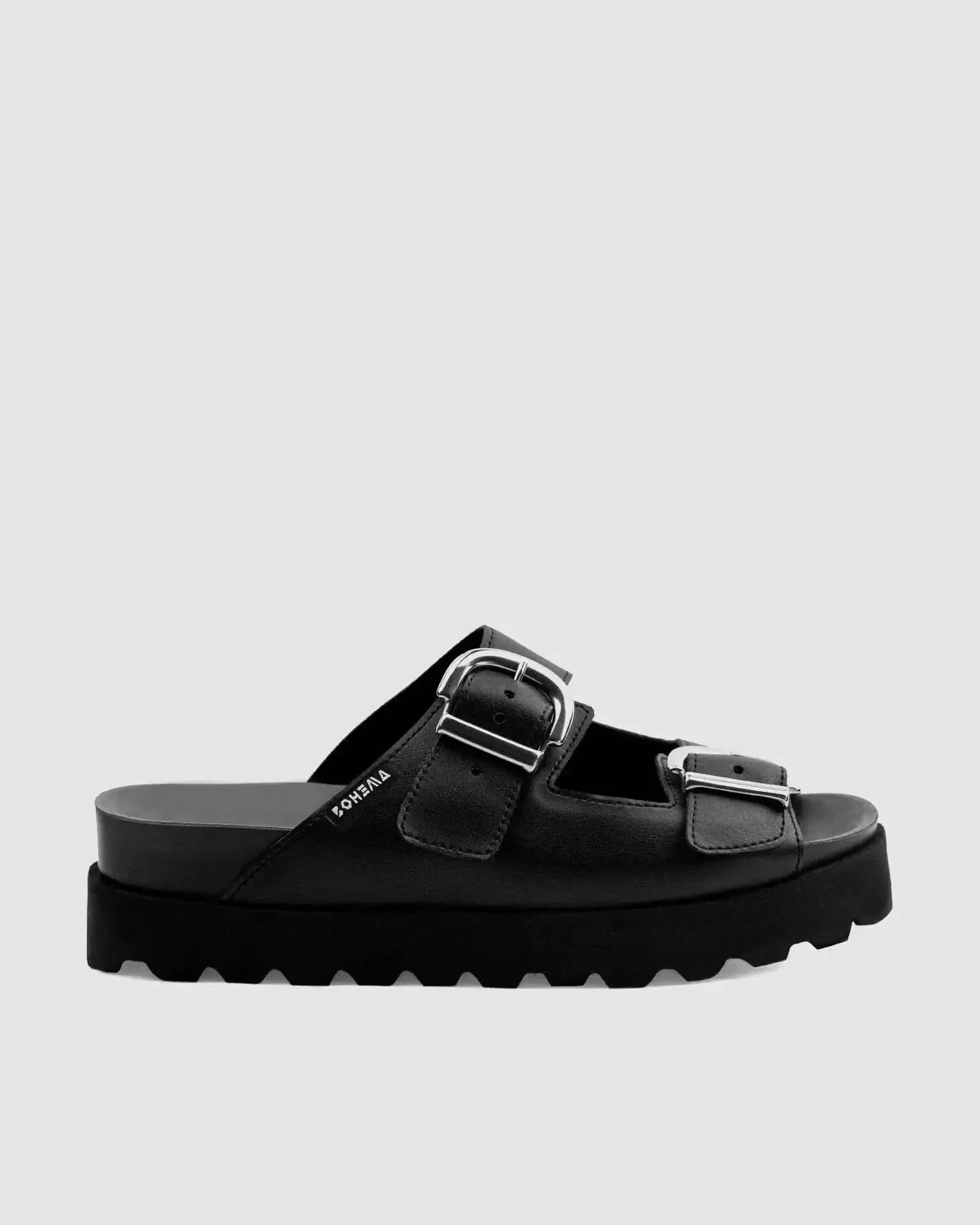 PRE-ORDER Vegan Buckle Slides Nopal made of cactus leather by Bohema