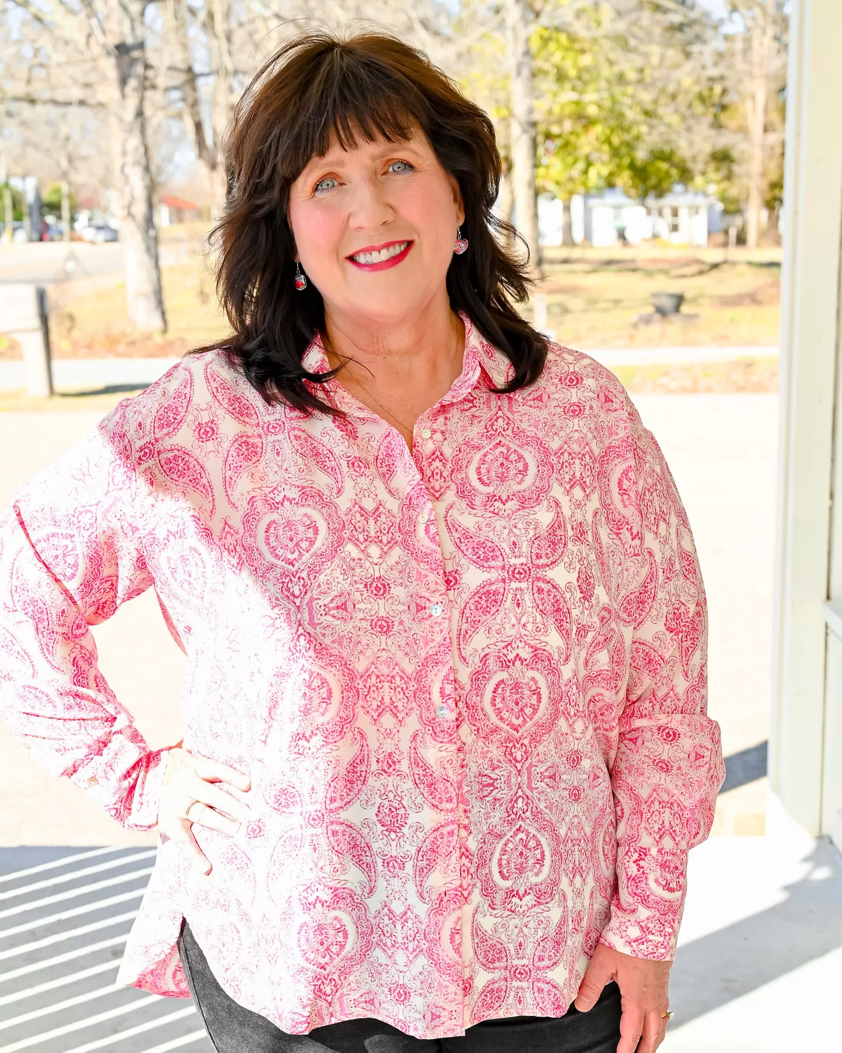 Pretty In Paisley Blouse PLUS