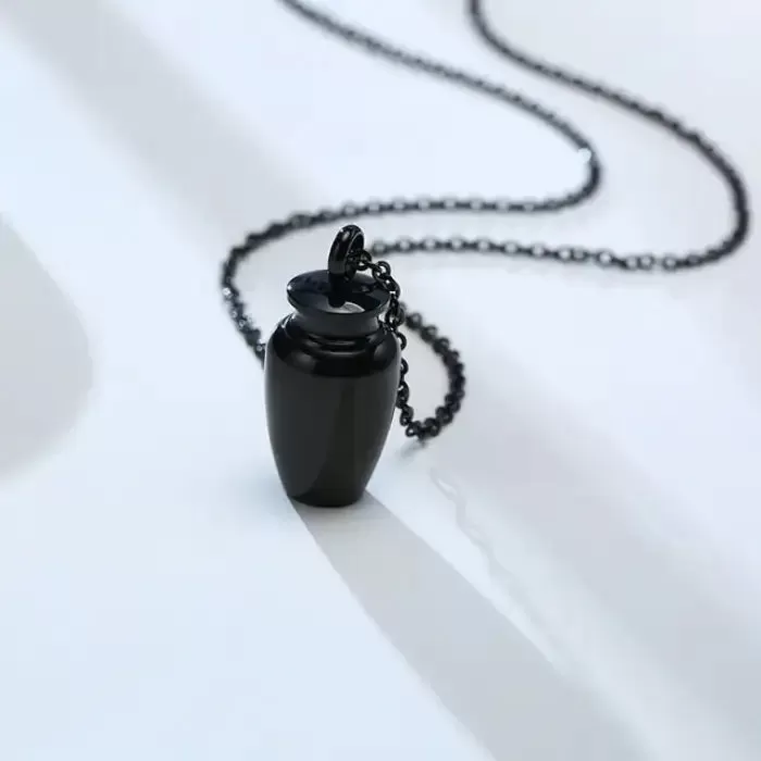 Punk Rock Chic Openable Earthen Jar Necklace