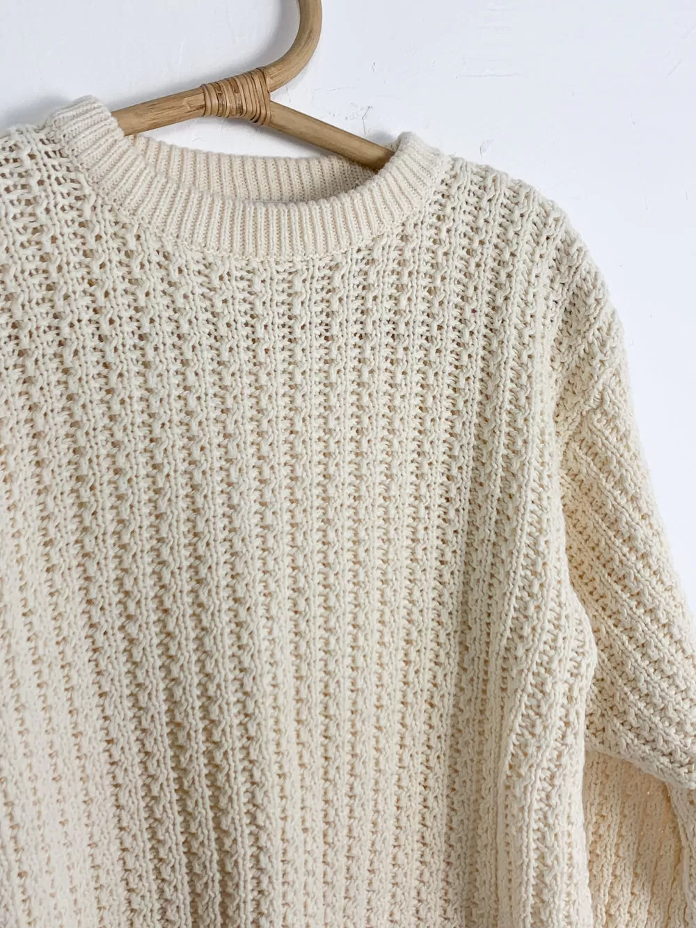 Rafferty Pale Cream Chunky Knit Sweater