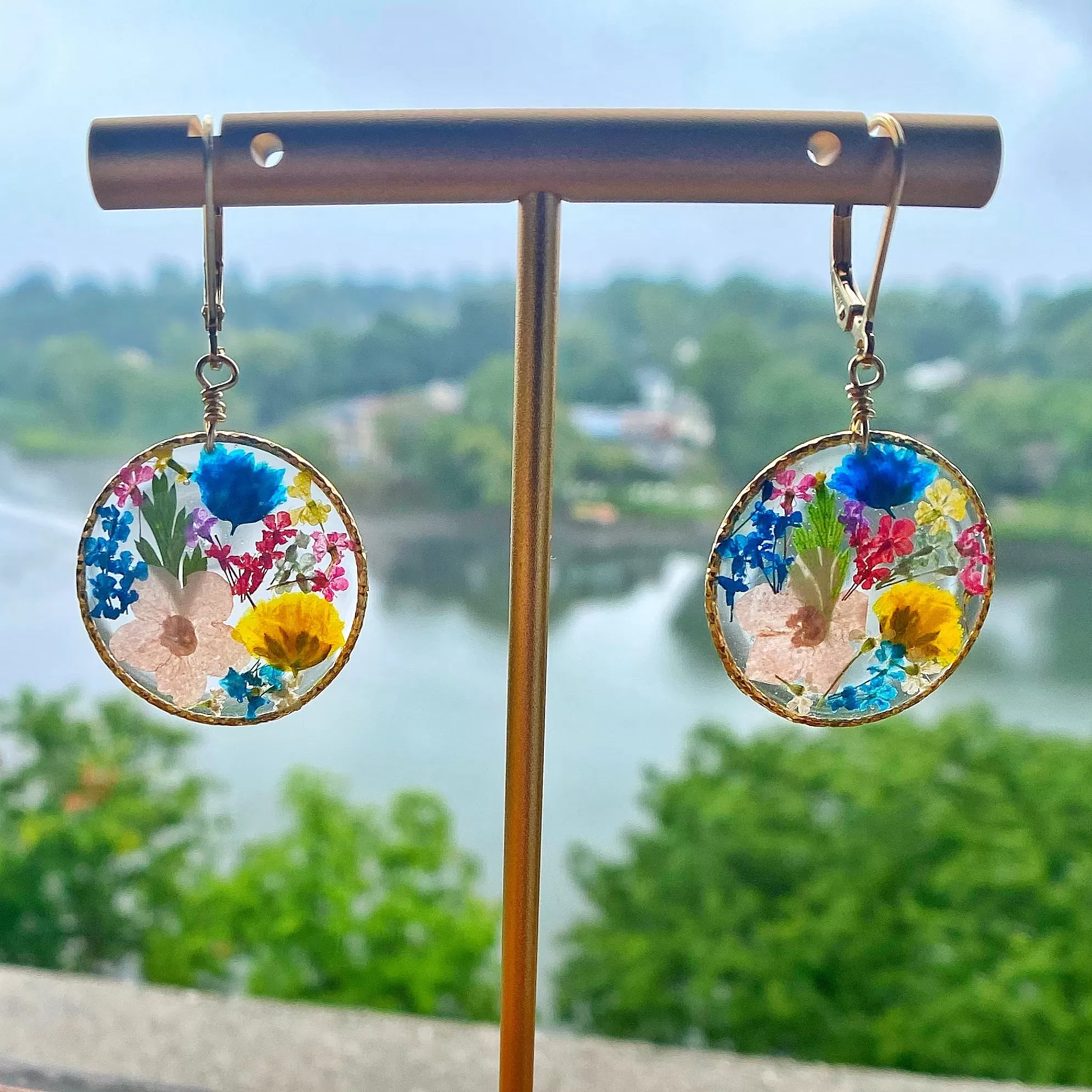 Rainbow Botanical Garden Earrings - BG51