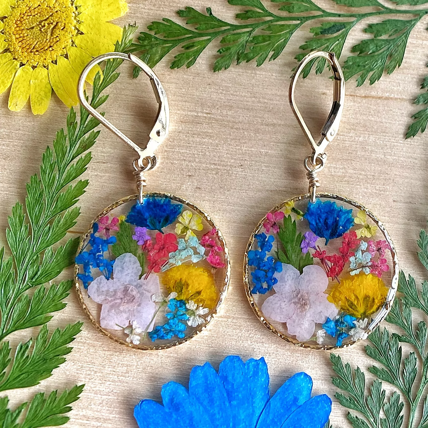 Rainbow Botanical Garden Earrings - BG51