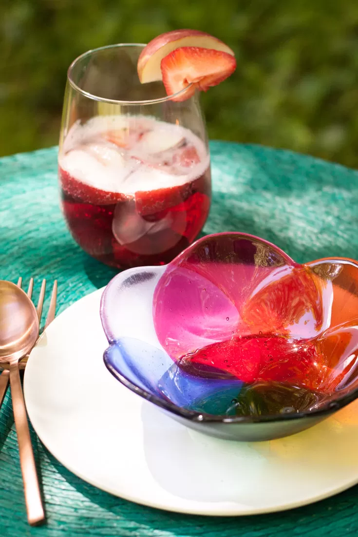 Rainbow Petal Bowl