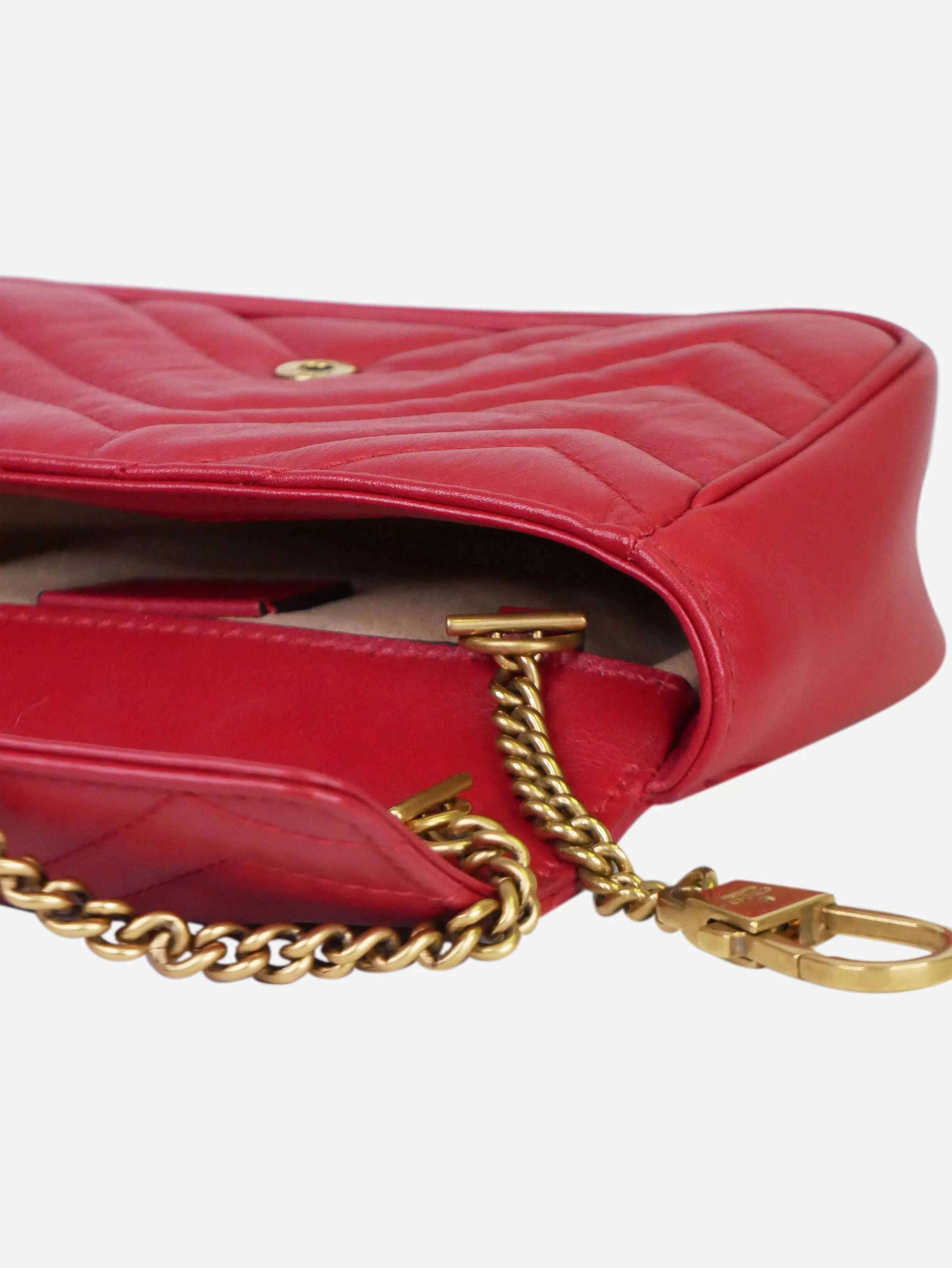 Red marmont mini GG flap