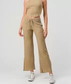 Ribbed Drawstring Pants