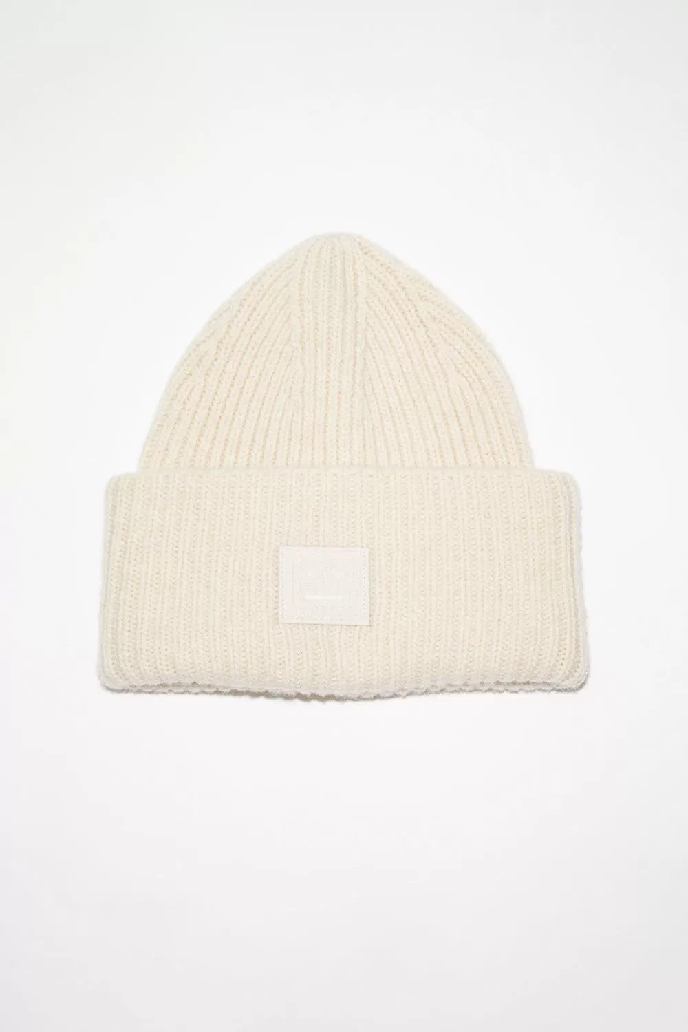 Ribbed Knit Beanie Oatmeal Melange