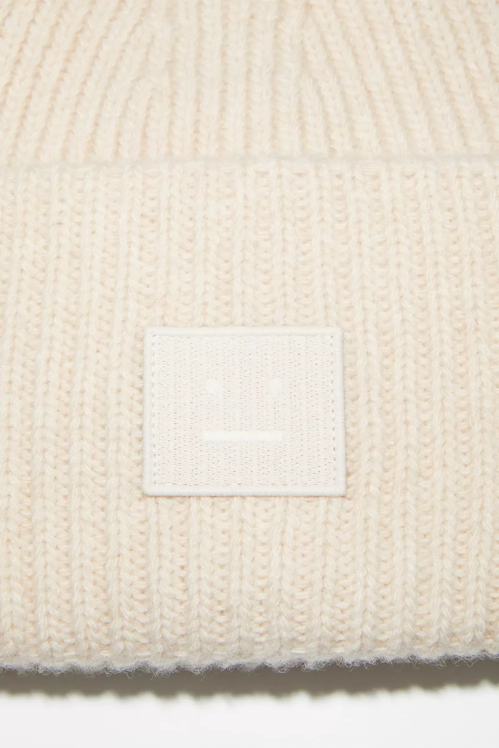 Ribbed Knit Beanie Oatmeal Melange