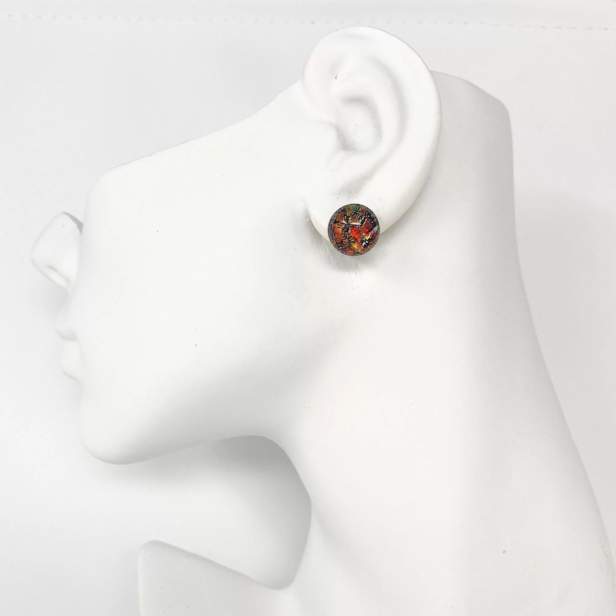 RONA fire opal studs