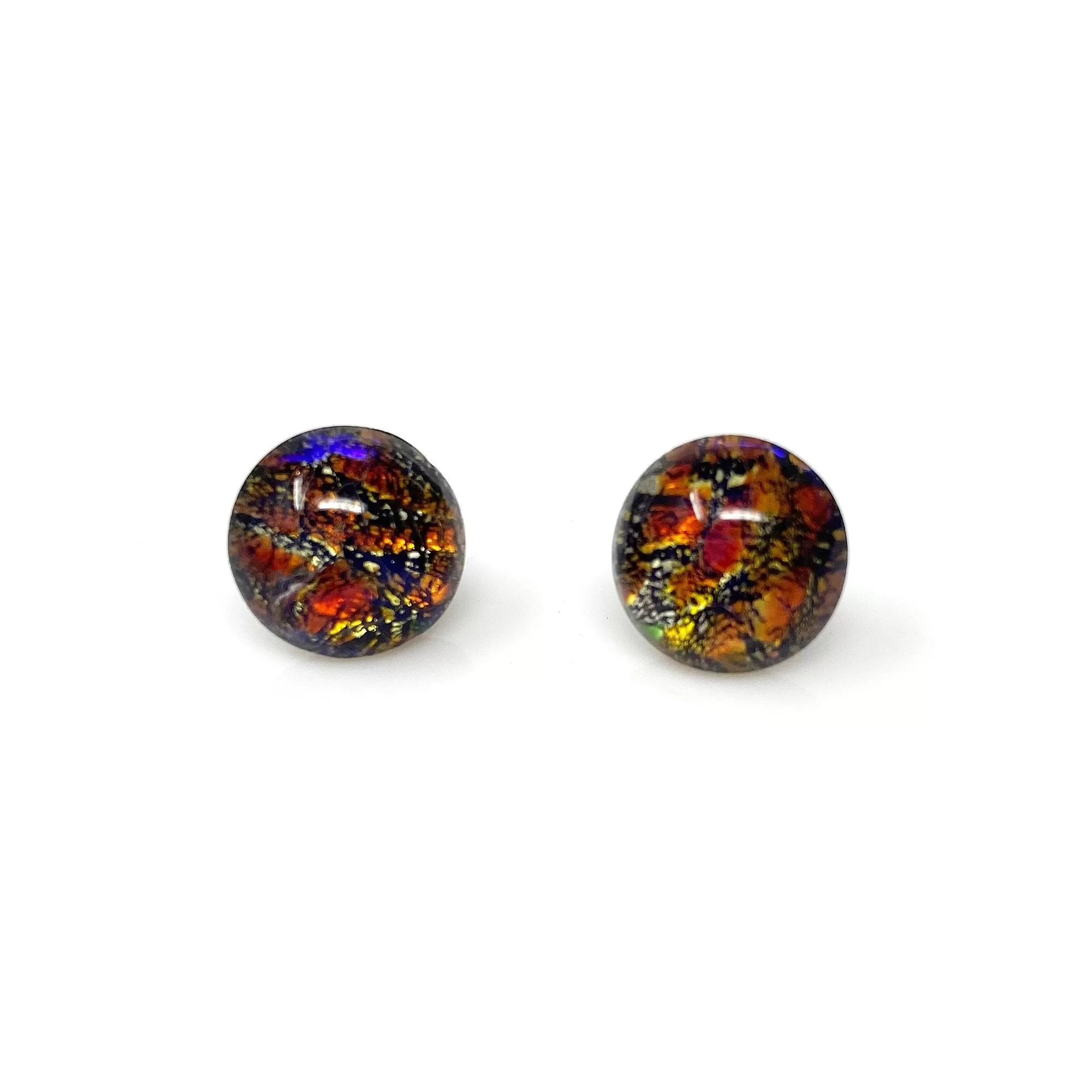 RONA fire opal studs