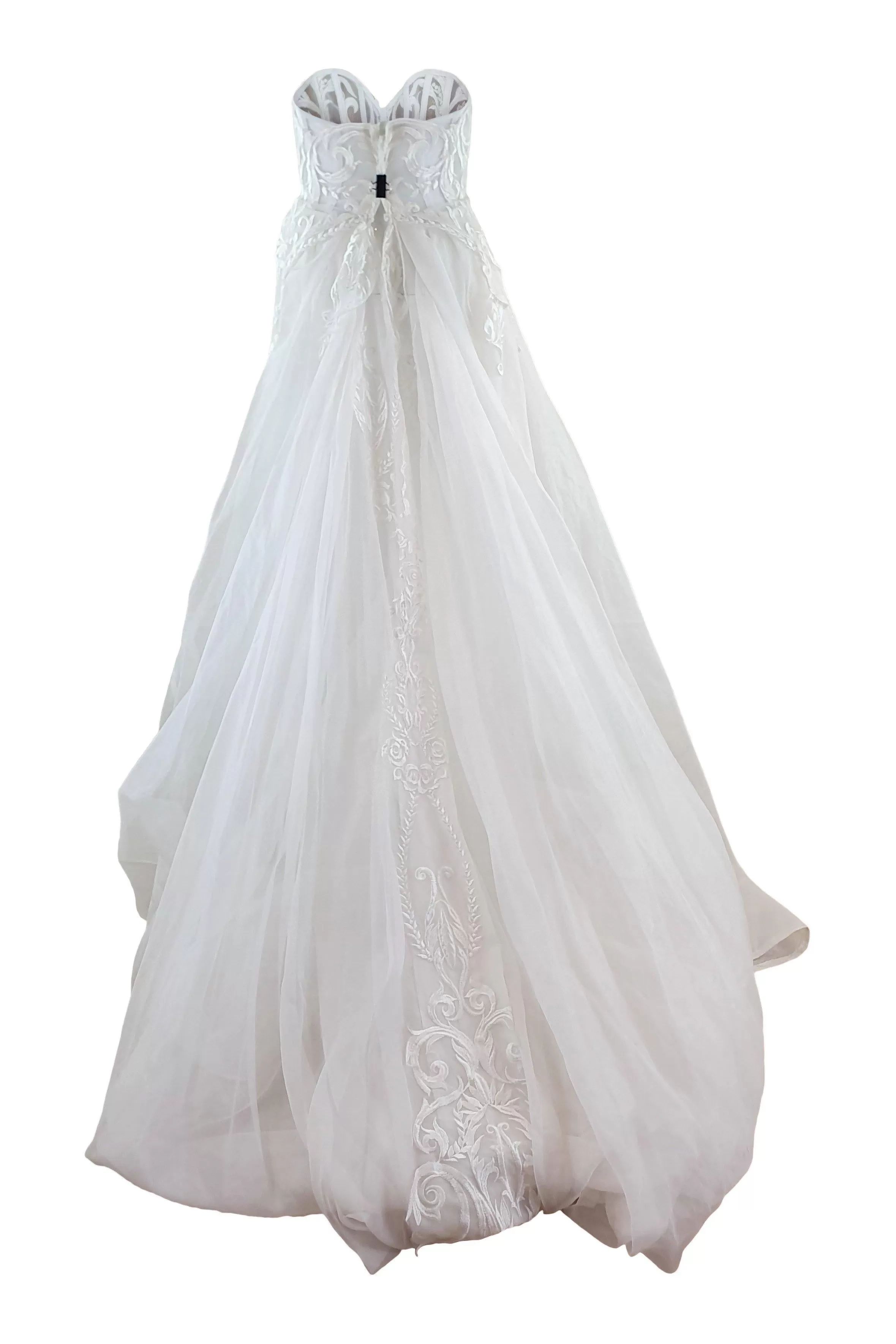 RUTH MILLIAM Bridal Couture White Corset Bodice Wedding Dress (6-8)