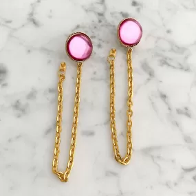 SHEA Gold Chain Jacket Earrings