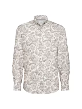 Shirt with paisley print